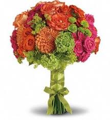 Whats people lookup in this blog: 134 95 Orange And Hot Pink Roses Are Perfectly Paired With Orange Dahlias Green Hydrangea And Button Spr Chrysanthemum Bouquet Bouquet Wedding Party Flowers