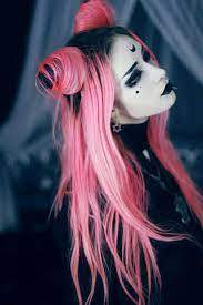 Bun Hairstyles With Bangs In 2021 Hair Styles Punk Hair Pink Hair