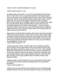 Tentu ada tanda tanda tertentu, dan berikut 10 tanda kecintaan seorang hamba menurut imam abu hamid al ghazali. Tanda Tanda Kematian Secara Lengkap