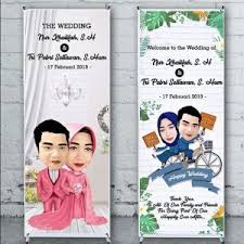 Banner pernikahan terbaru ini dapat kalian unduh dan gunakan secara mudah dengan. 21 Contoh Desain Elegan Banner Pernikahan Damainesia