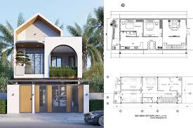 TOP 5+ mẫu nhà phố 2 tầng 7x20m đẹp thiết kế tiết kiệm