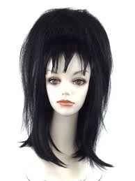 Emo Teen Girl Beetle Juice Character Premium Theatrical Cosplay Costume Wig 