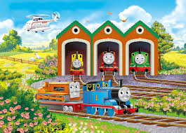 From birthday party decorations to coloring pages and games for everday activities, thomas & friends have just the ticket for a wonderful time! Thomas Friends Off To Work Floor Puzzle