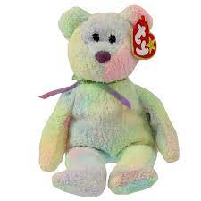 Ty Beanie Baby Groovy The Ty Dyed Bear 8 5 Inch Walmart Com
