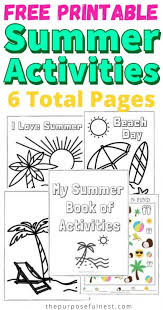 Preschool summer coloring pages are a fun way for kids of all ages to develop creativity, focus, motor skills and color recognition. Free Summer Coloring Pages For Preschoolers The Purposeful Nest