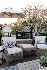 Frp 5 pieces outdoor dining set patio furniture with metal slat finish, steel tube 38 round patio table, patio table and chairs with 1'5 umbrella hole 4.1 out of 5 stars 237 $399.99 $ 399. Outdoor Lounge Chair Furniture And Decor Inspiration The Inspired Room