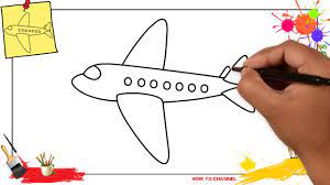 Now is the most important and difficult step of drawing a fighter plane. How To Draw A Plane Easy Step By Step For Kids Beginners Children 7 Youtube