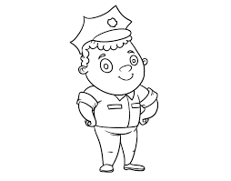 These alphabet coloring sheets will help little ones identify uppercase and lowercase versions of each letter. Cop Officer Coloring Page Coloringcrew Com