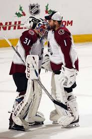 Sunrise Fl December 6 Fellow Goaltenders Philipp Grubauer 31 And Semyon Varlamov 1 Of Th Kings Hockey Philadelphia Flyers Hockey Los Angeles Kings Hockey