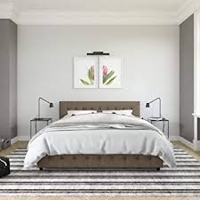 The headboard and footboard both boast a. Amazon Com Upholstered Storage Bed