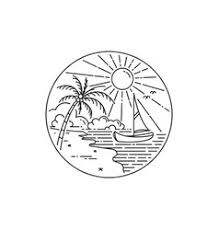 African safari silhouettes four panels of african silhouettes with african wild animals in different habitats. Sunset Beach Black And White Vector Images Over 930