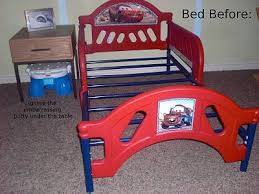 Hence appropriate for kids of 15 months and above. Toddler Bed Makeover Bed Makeover Cool Toddler Beds Diy Toddler Bed