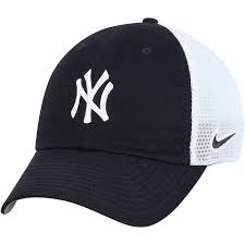 Men S Nike Navy White New York Yankees Heritage 86 Team Trucker Adjustable Hat Adjustable Hat Hats Nike Men