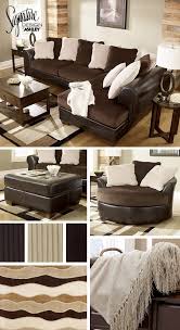 Sectionals Living Room Furniture Brown And Cream White Tan Victory Sofa Sectional Living Room Decor Brown Couch Brown Living Room Brown Living Room Decor