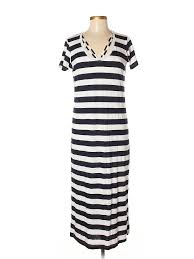 C C California Casual Dress Shirtdress Dark Blue Stripes Dresses Used Size Medium Casual Dress Blue Dress Casual Casual Dresses
