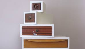 After i was finished without any left over items, i slid the drawers in and they seemed to not slide perfectly in. Furniture Made Of Upcycled Vintage Drawers Designs Ideas On Dornob