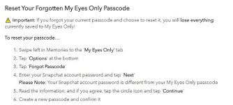 How to change snapchat my eyes only password 2020. Can Snapchat See Your My Eyes Only Snaps Here S What We Know