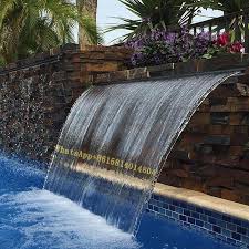 The text in the video scrolls kind of fast, so unless you are a speed reader.you might need to pause the video. Stainless Steel Swimming Pool Waterfall Spillway With Led Strip For Wall Garden Outdoor Fountain Waterfall Nozzle Fountains Bird Baths Aliexpress