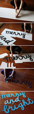 2 diy christmas ornament wall decoration игрушка плюс гирлянда из фоамирана новогодний декор. Make This Merry Bright Holiday Wall Art Diy Paper And Stitch
