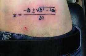 In this case the discriminant determines the number and nature of. 55 Incredible Equation Tattoos
