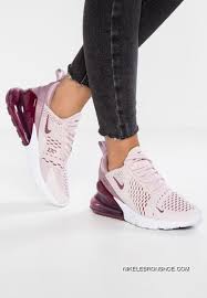 Q16 Women Shoes Nike Air Max 270 Barely Rose Series Heel Half Palm Cushion Jogging Shoes Amaranth Red Pink Whi Nike Shoes Women Nike Air Max Casual Shoes Women