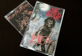 Madness growing as your mind dissolves. Slayer Live Undead Cassette Photo Metal Kingdom