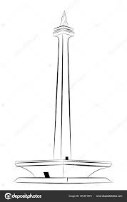 Mewarnai gambar monumen nasional atau biasa kita sebut dengan monas. Vektorgrafiken Mona Monas Jakarta Vektorbilder Mona Monas Jakarta Depositphotos