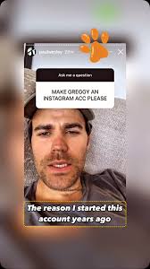 Must love Greggy ♥️♥️ #greggythegoodboy #paulwesley ,  #greggywesleydailycontent , ❤️🐾❤️🐾❤️🐾❤️ 🐾❤️🐾❤️  k#paulwesleyandgreggythegoodboy #paulwesleyandgregorypocketswesley  #paulwesleyandgregory ...