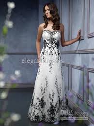 Wedding Dresses With Black Accents Bing Images Halloween Wedding Dresses Black Wedding Dresses Black White Wedding Dress