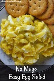 4 Ingredient Egg Salad Without Mayo Consists Of Eggs Relish Mustard And Cream Of Chicken Soup Four Simple Ingredien Egg Salad Egg Salad Without Mayo Recipes