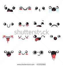Set Of 16 Different Pieces Doodle Emotions To Create Characters Emotions For Design Anime Emotion Anger And Joy Surprised An Kavai Radost Anime