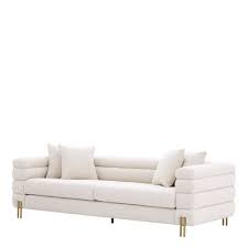 Art Deco Boucle Cream Sofa Eichholtz York Sofa Furniture Cream Sofa Beige Living Room Chairs