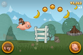 Baby Monkey Going Backwards On A Pig By Kihon Inc