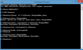 Usage Of Javac Command With -D Option And Java Command With -Classpath  Option