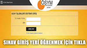 Yks sınav yerleri ösym ai̇s kullanıcı girişi ile tc kimlik numarası ile sorgulanıyor. Osym Sinav Giris Yerleri Nasil Ogrenilir Takvim Egitim