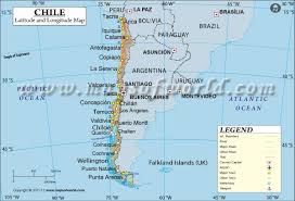 Chile Latitude And Longitude Map Latitude And Longitude Map Chile Map