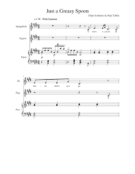 Just A Greasy Spoon This Grill Is Not A Home Spongebob Sheet Music For Piano Vocals Tenor Mixed Trio Musescore Com So it is, with a heavy heart, that i say goodbye to stephen hillenburg.yet at the same time, thanking him for all he had done for the show, and how it became a huge part of my childhood.