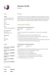 Sample resume for applying for an electrician position, a template to download, skills to include. Guide Electrician Resume Samples 12 Examples Pdf Word 2020