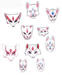 4dd248d75d438fa3617f9b0e97fc073c Jpg 529 640 Mask Drawing Kitsune Mask Masks Art