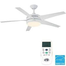 Hampton Bay Windward Ii 54 Ceiling Fan With Light White White Blades Ceiling Fan Fan Light White Ceiling Fan