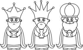 Dibujos Animados Para Colorear De Los Reyes Magos