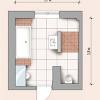 A full bathroom usually requires a minimum of 36 to 40 square feet. 1