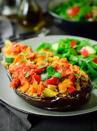 Vegan Stuffed Eggplant Provencal Recipe Eggplant Recipes Vegan Eggplant Recipes Vegan Recipes Healthy