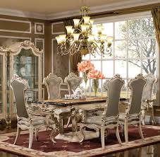 Birchwood 7 Pc Dining Set Shown In Egyptian Pearl Finish Luxury Dining Room Dining Room Accessories Elegant Dining Room