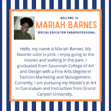 Welcome to Davis, Mariah Barnes!