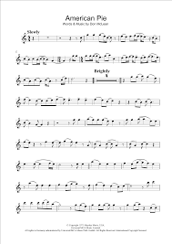 American Pie By Don Mclean Flute Solo Digital Sheet Music American Pie Don Mclean Sheet Music