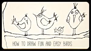 How To Draw Drawing Tutorial Funny And Easy Birds She Is Just Wonderful To Watch I Feel So Inspired Bird Drawings Drawing Tutorial Drawings