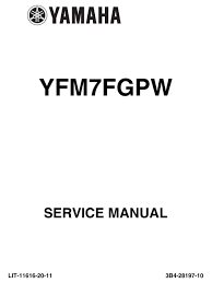 1996 yamaha wolverine 350 clutch installation. Yamaha Yfm7fgpw Service Manual Pdf Download Manualslib