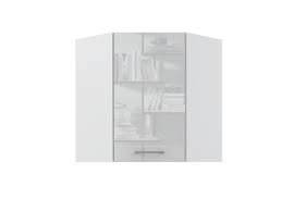 We hope this is the cabinet bright white or a soft white. White High Gloss Corner Wall Kitchen Cabinet Cupboard 1 Door Unit 60cm Impact Furniture