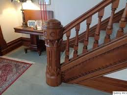 The storage shelf holds your shoes. The Changing Look Of The Newel Post Part One 1850 1939 Architectural Observer
